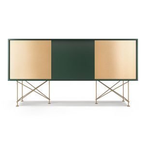 Decotique Vogue Sideboard Senkki 180h Vihreä / 1g2b / Messinki