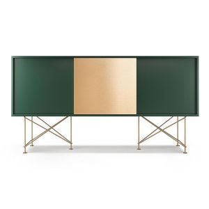 Decotique Vogue Sideboard Senkki 180h Vihreä / 2g1b / Messinki