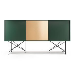 Decotique Vogue Sideboard Senkki 180h Vihreä / 2g1b / Musta