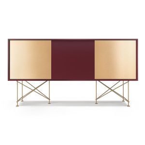 Decotique Vogue Sideboard Senkki 180h Viininpunainen / 1wr2b / Messi