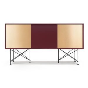 Decotique Vogue Sideboard Senkki 180h Viininpunainen / 1wr2b / Musta