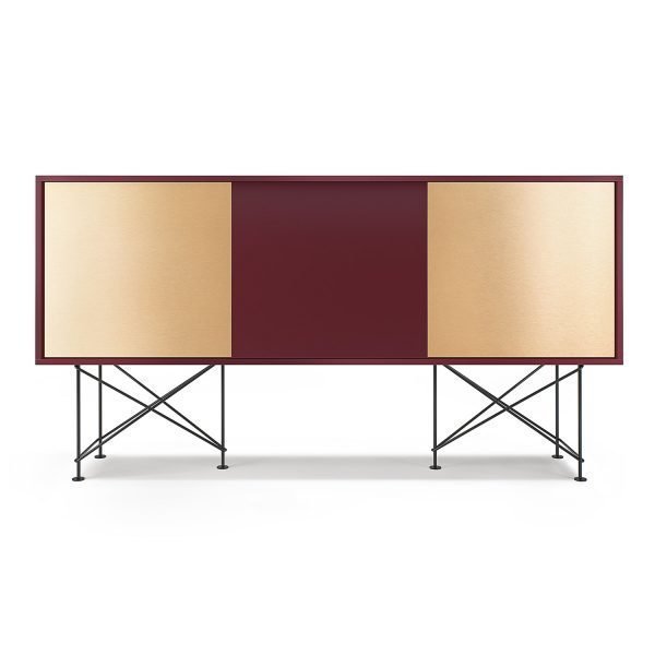 Decotique Vogue Sideboard Senkki 180h Viininpunainen / 1wr2b / Musta