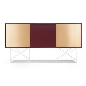 Decotique Vogue Sideboard Senkki 180h Viininpunainen / 1wr2b / Valkoinen