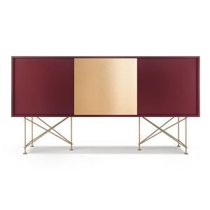 Decotique Vogue Sideboard Senkki 180h Viininpunainen / 2wr1b / Messi