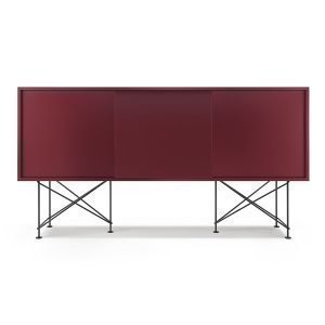 Decotique Vogue Sideboard Senkki 180h Viininpunainen / 3wr / Musta