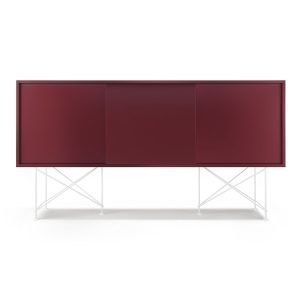 Decotique Vogue Sideboard Senkki 180h Viininpunainen / 3wr / Valkoinen