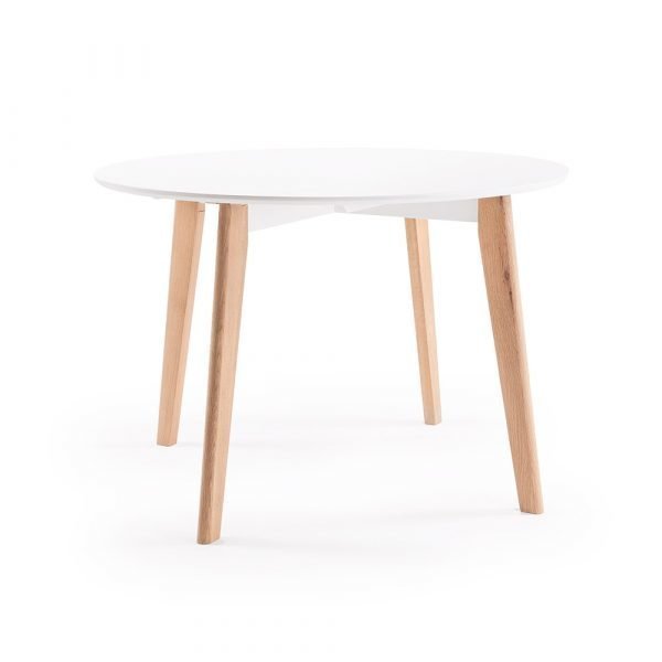 Department Look Ruokapöytä Valkoinen / Tammi 110 Cm