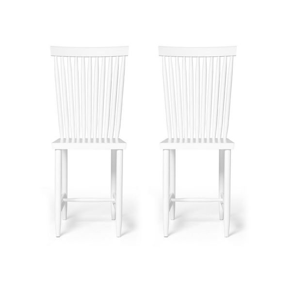 Design House Stockholm Family Chairs No2 Tuoli Valkoinen 2-Pakkaus