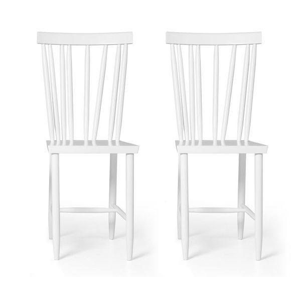 Design House Stockholm Family Chairs No4 Tuoli Valkoinen 2-Pakkaus