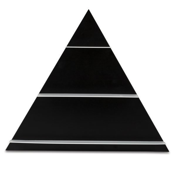 Design Letters Paper Shelf Triangular Hylly Musta