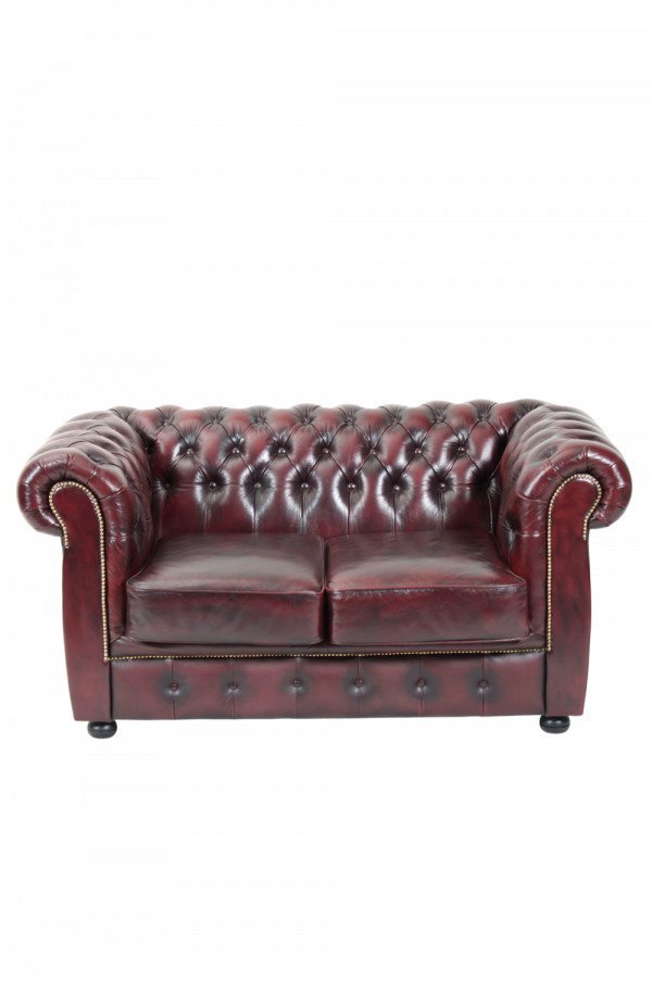 Ellos Chesterfield London Sohva 2:N Istuttava Punainen