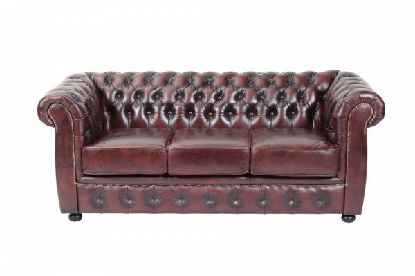 Ellos Chesterfield London Sohva 3:N Istuttava Punainen