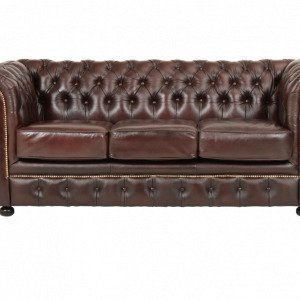 Ellos Chesterfield London Sohva 3:N Istuttava Ruskea