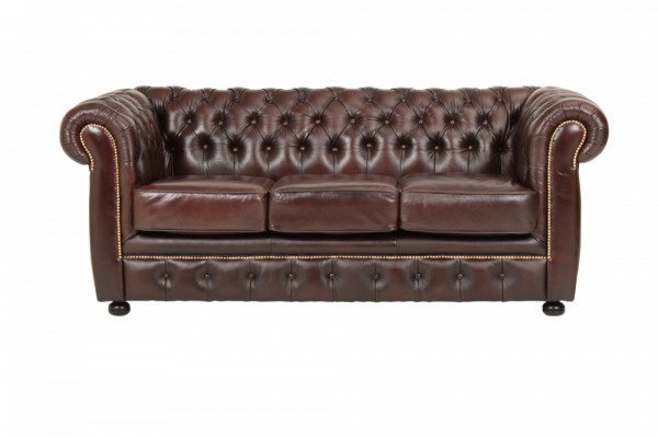 Ellos Chesterfield London Sohva 3:N Istuttava Ruskea