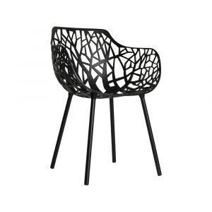 Fast Design Forest Käsinojallinen Tuoli Musta