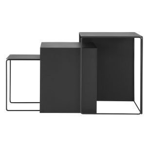 Ferm Living Cluster Table Pöytä Setti Musta 3 Kpl