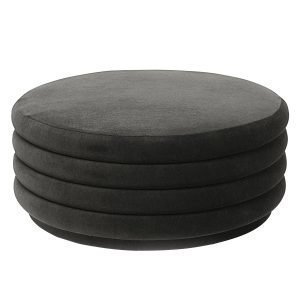 Ferm Living Pouf Round Rahi Suuri Harmaa