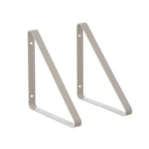 Ferm Living Shelf Hangers Seinäkiinnike Vaaleanharmaa 2 Kpl