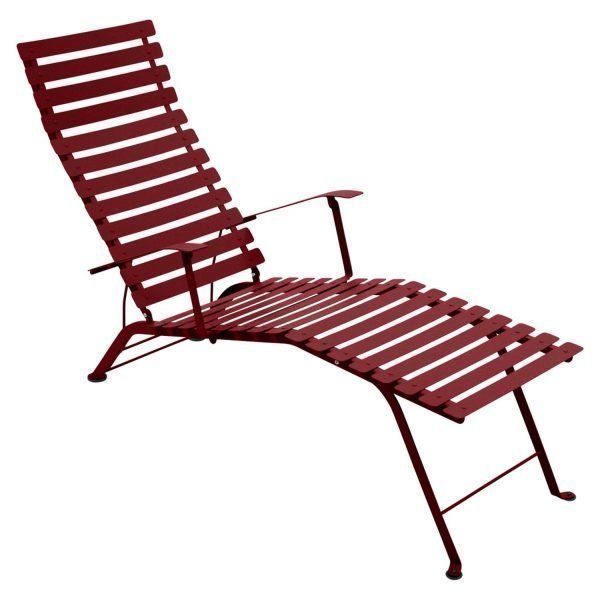 Fermob Bistro Chaise Longue Aurinkotuoli Chili