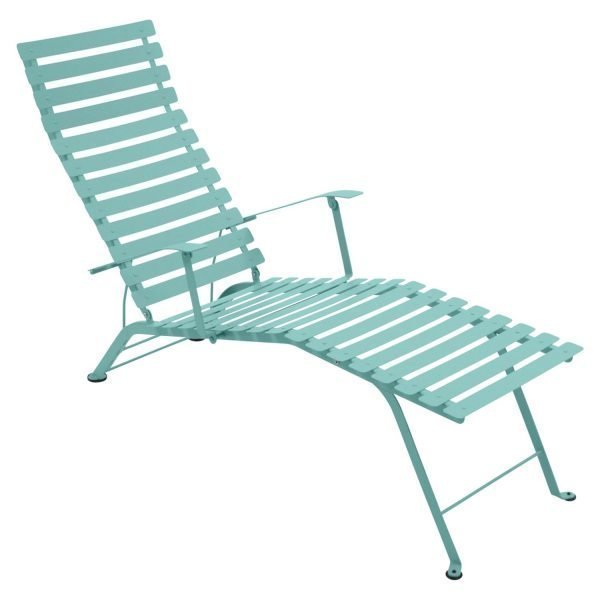 Fermob Bistro Chaise Longue Aurinkotuoli Lagoon Blue