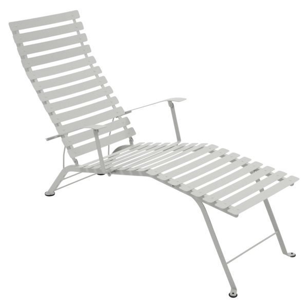 Fermob Bistro Chaise Longue Aurinkotuoli Steel Grey