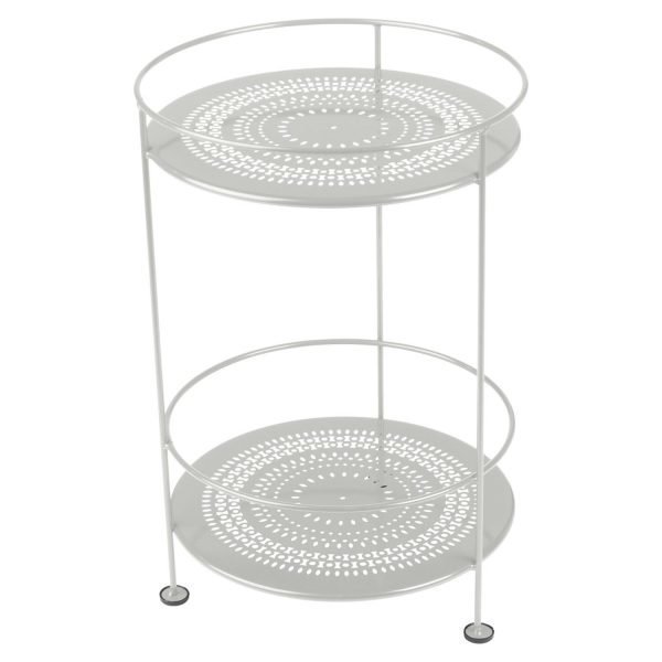 Fermob Guinguette Pöytä Steel Grey Ø40 Cm