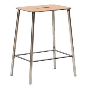 Frama Adam Stool 50 Jakkara Nahka / Raw Steel