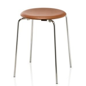 Fritz Hansen Jakkara Dot 3170 Jalopähkinännahka / Kromi