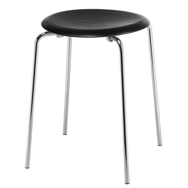 Fritz Hansen Jakkara Dot 3170 Musta / Kromi