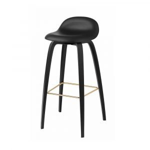 Gubi 3d Baarituoli Beech / Black H65 Cm