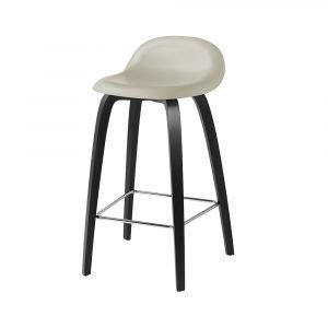 Gubi 3d Baarituoli Beech / Moon Grey H65 Cm