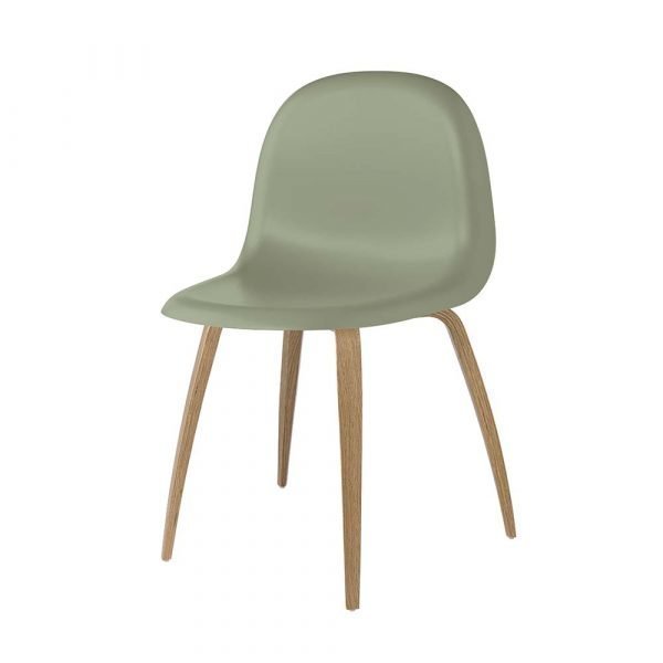 Gubi 3d Tuoli Oak / Mistletoe Green