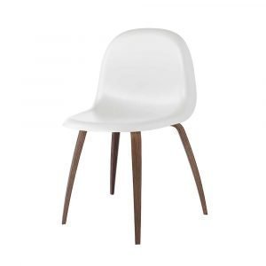 Gubi 3d Tuoli Walnut / White Cloud