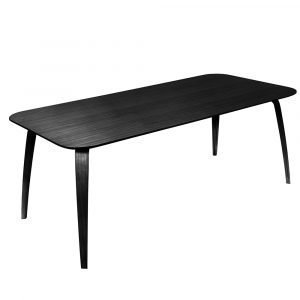 Gubi Ruokapöytä Musta 100x200 Cm