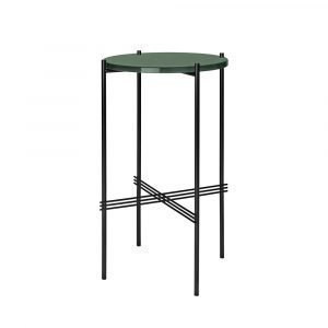 Gubi Ts Console Pöytä Dustygreen Glass H72 Cm Ø40 Cm