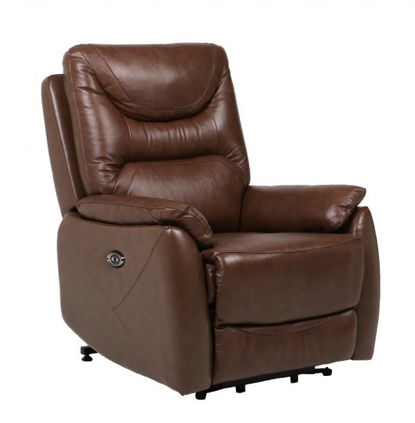 Houston Recliner Nahkatuoli Ruskea