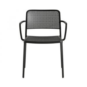 Kartell Audrey Chair With Armrest Tuoli Käsinojilla Musta