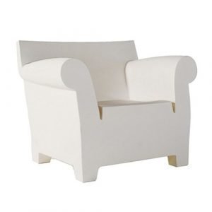 Kartell Bubble Club Nojatuoli Zinc White