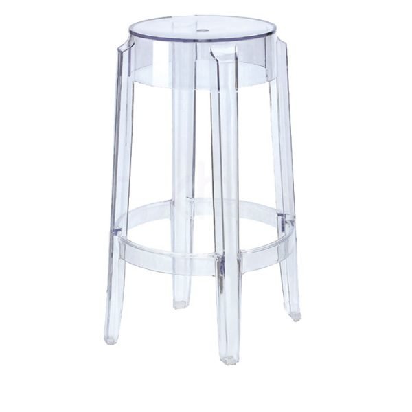 Kartell Charles Ghost Jakkara / Baarijakkara Läpinäkyvä 65 Cm