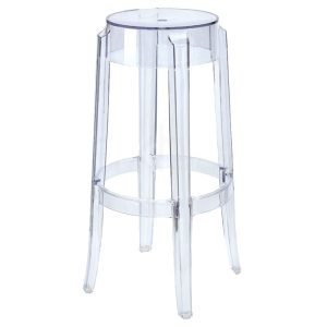 Kartell Charles Ghost Jakkara / Baarijakkara Läpinäkyvä 75 Cm