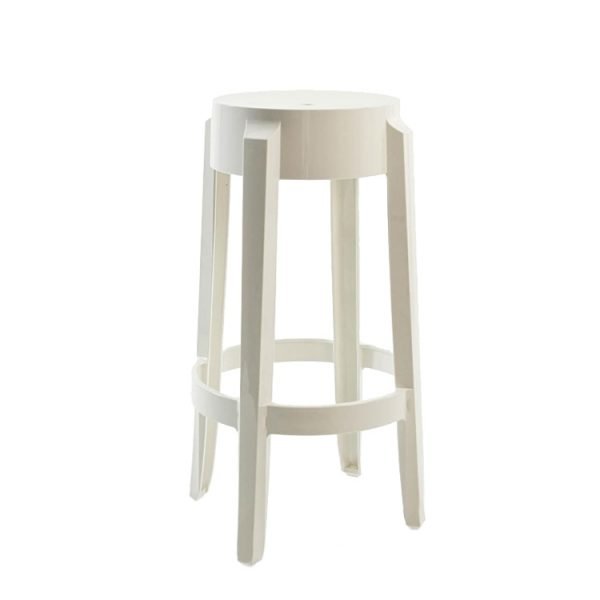 Kartell Charles Ghost Jakkara / Baarijakkara Valkoinen 65 Cm