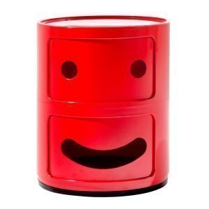 Kartell Componibili Smile Säilytyskaluste 2 Lokeroa Punainen