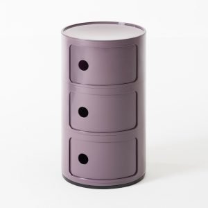 Kartell Componibili Säilytyskaluste 3 Lokeroa Violetti