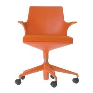 Kartell Spoon Chair Konttorituoli Oranssi