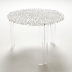 Kartell T Table Sivupöytä Kristalli