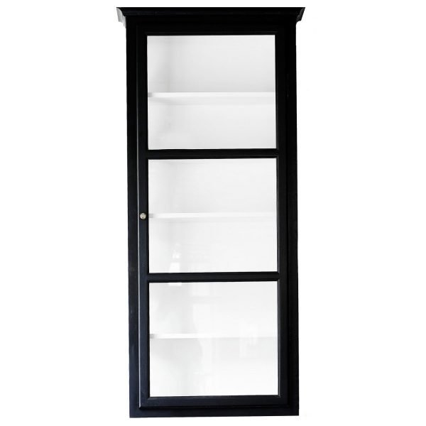Lindebjerg Design Vitriinikaappi V4 Musta