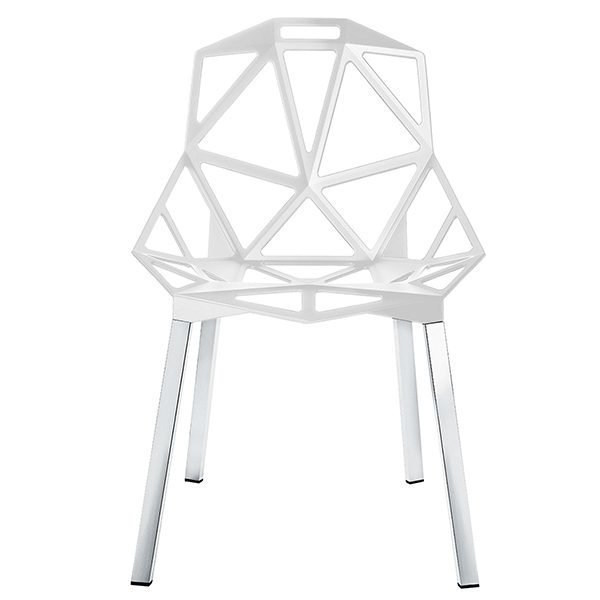 Magis Chair One Tuoli Valkoinen Kiillotetut Alumiinijalat