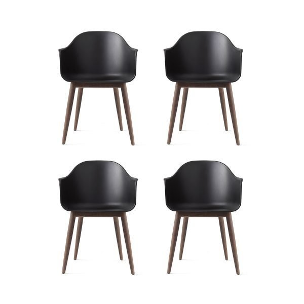 Menu Harbour Chair Tuoli Musta / Tumma Tammi 4 Kpl