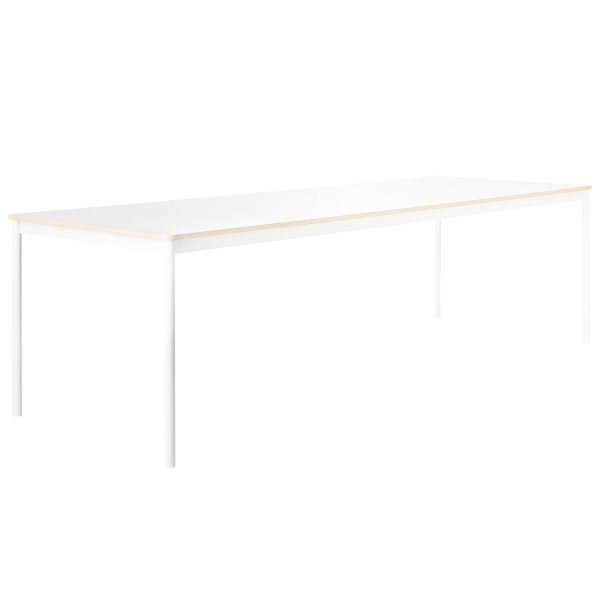 Muuto Base Pöytä Laminaatti Vanerireunalla Valkoinen 190x85 Cm