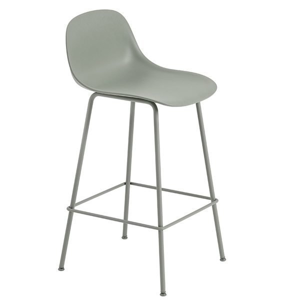 Muuto Fiber Baarituoli Putkijalat Dusty Green